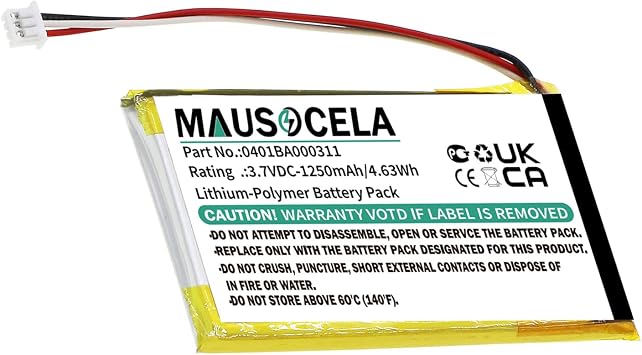 0401BA000311 Replacement Battery, Compatible with ELCA MITO-Vetta, Mago-EVO, Alpi Remote Control Battery-1250mAh/4.63Wh-3.7V