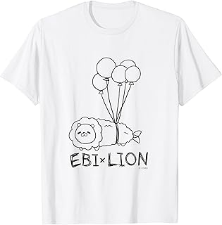 【夏色まつり】えびふらいおんは空を飛ぶ Tシャツ