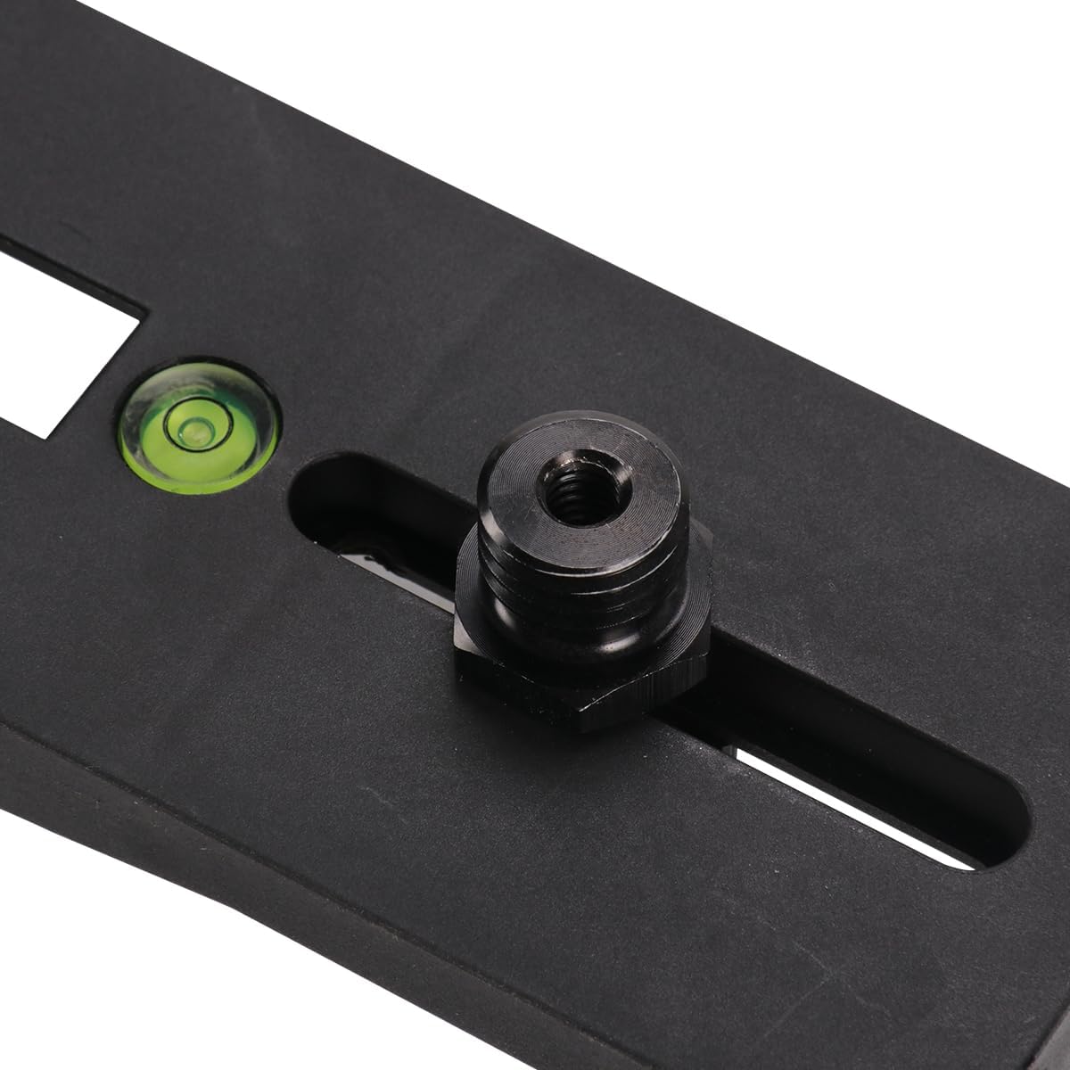 MOETER Mounting Bracket Clamp with 1/4"-20 Male and 5/8"-11 Thread Adapter for Telescoping Laser Pole - Compatible with Rotary and Line Laser Levels, Heavy-Duty Plastic Construction