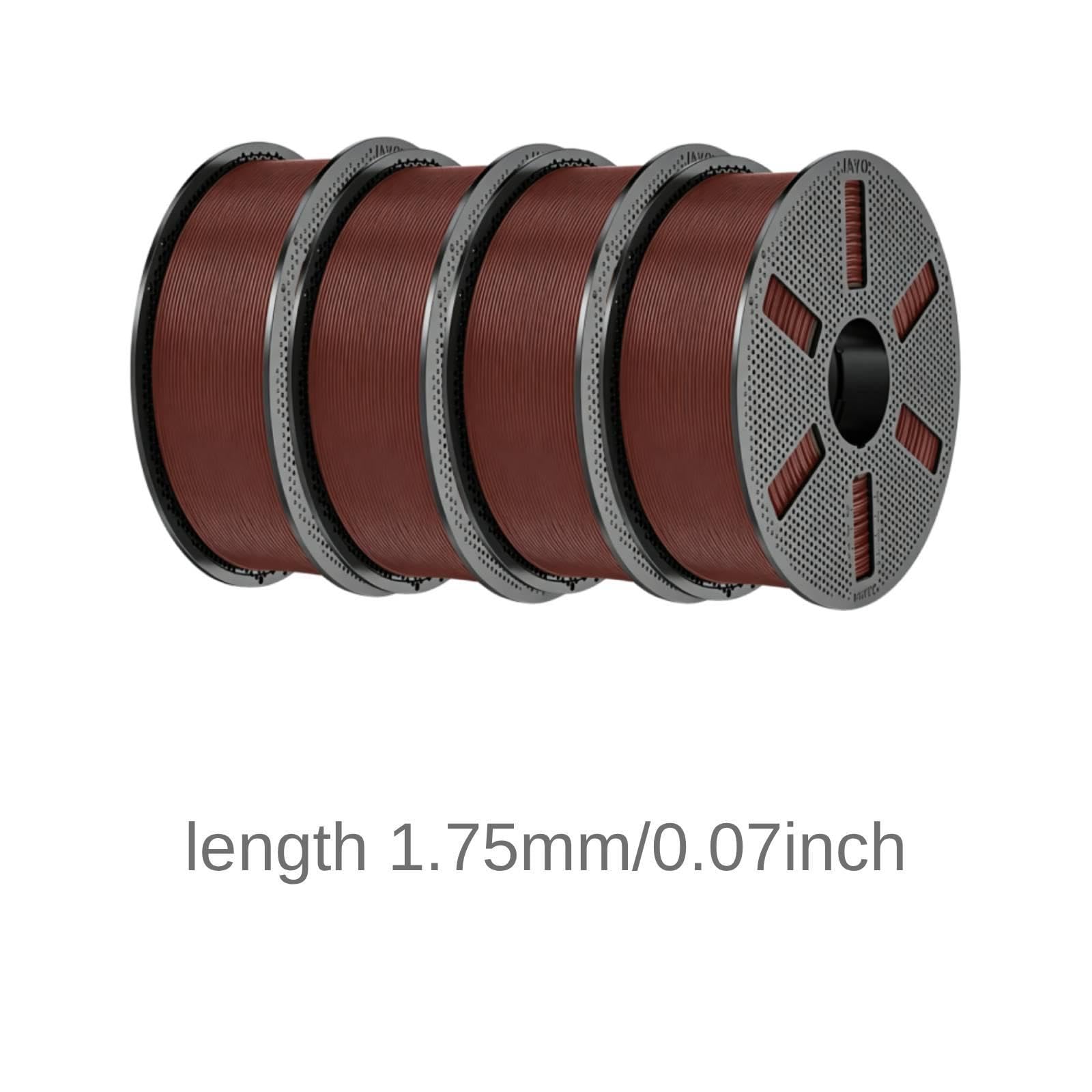 Milageto 4 para Impresora 3D, Suministros impresión, Gran Resistencia, fácil Usar, Accesorios, Buen Moldeado, Rendimiento, 1,75 mm, Color Chocolate