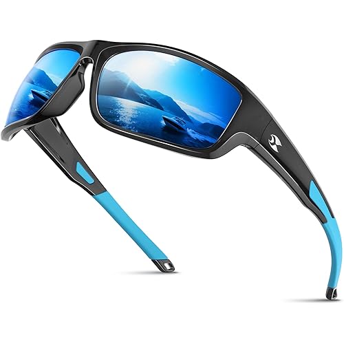suoso Sports Polarized Sunglasses for Men: Women UV400 Protection Wrap Around Sun Glasses for Fishing Golf Running Driving