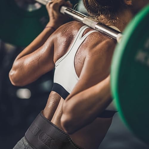 Miniatura 9 de Jaffick Cinturón de levantamiento de pesas para cuero de 0.276 in, cinturón de gimnasio de alta resistencia, 4 pulgadas de ancho, fuerte