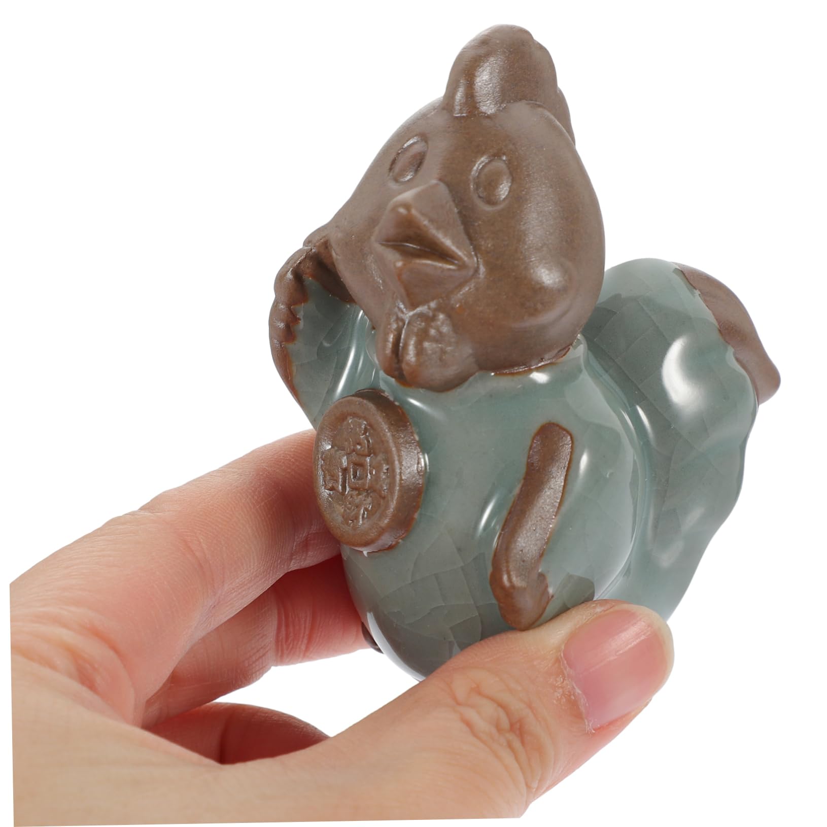 1 Pezzo di Forno per Sala da Pranzo, Decorazione per vasi di Fiori, Ornamenti in Ceramica per Animali Domestici, Decorazioni per la tavola, Ceramica, Marrone