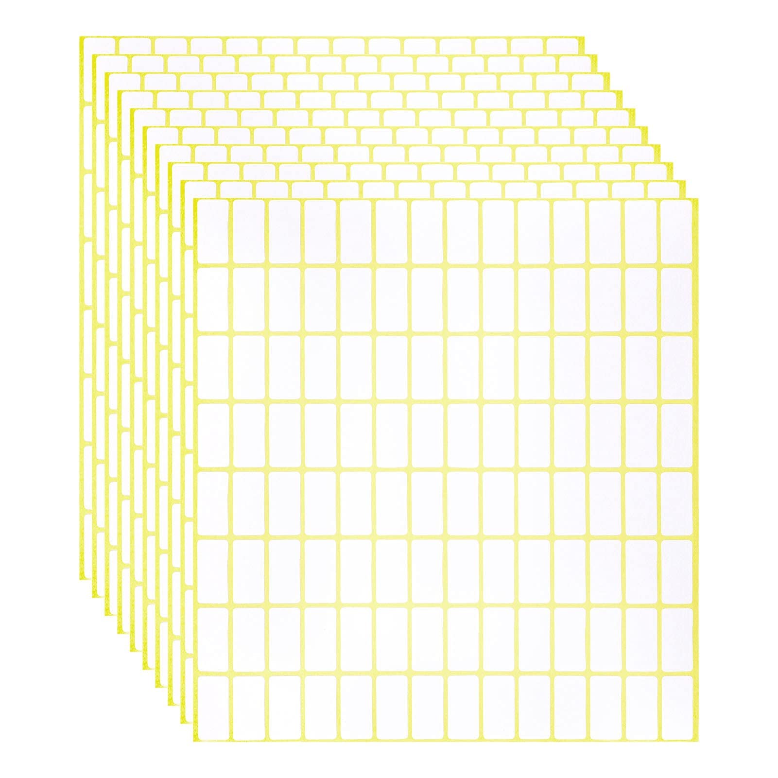 NALACAL 3360 PCS Matte White Sticky Labels Stickers, Matte White Labels Stickers Small Sticky Labels, Small Sticky Labels Name Labels for File Folders, Envelopes 20 x 10 mm,30 Sheet