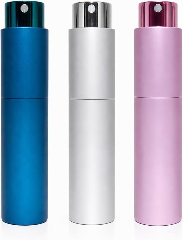 Frasco atomizador recarregável para perfume Huizata 10 mL, pacote com 3