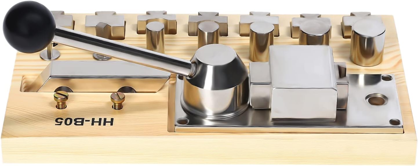 JooWing Jewelry Tools Ring Bending Machine Ring Bender Maker Tool, 5 Sizes Multi-Functional Ring Earring Bending Tools Jewelry Making Tools Bracelet Repair, Wood &Metal Jewelry Making Tool,Ring Maker