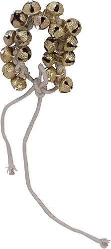 Miniatura 4 de Wonderlist Handicrafts Indian Classic Kathak Ghungroo par 16 No. Big Bells atados con cordón de algodón para tobillera Instrumento musical de India