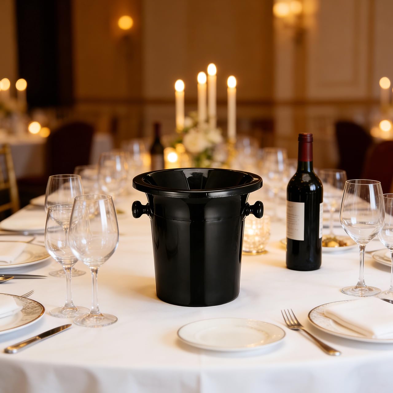 DOITOOL Lot de 4 seaux de dégustation de vin avec Couvercle Amovible pour Whisky, Cocktails