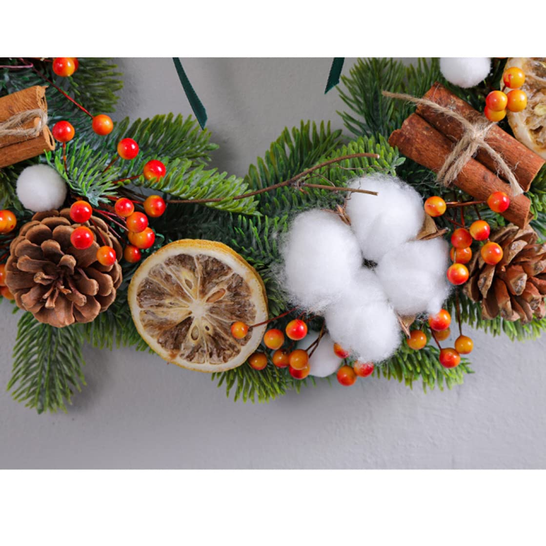 Amazon.co.jp: [dhiuebc] ナチュラルハートリース クリスマスリース 壁