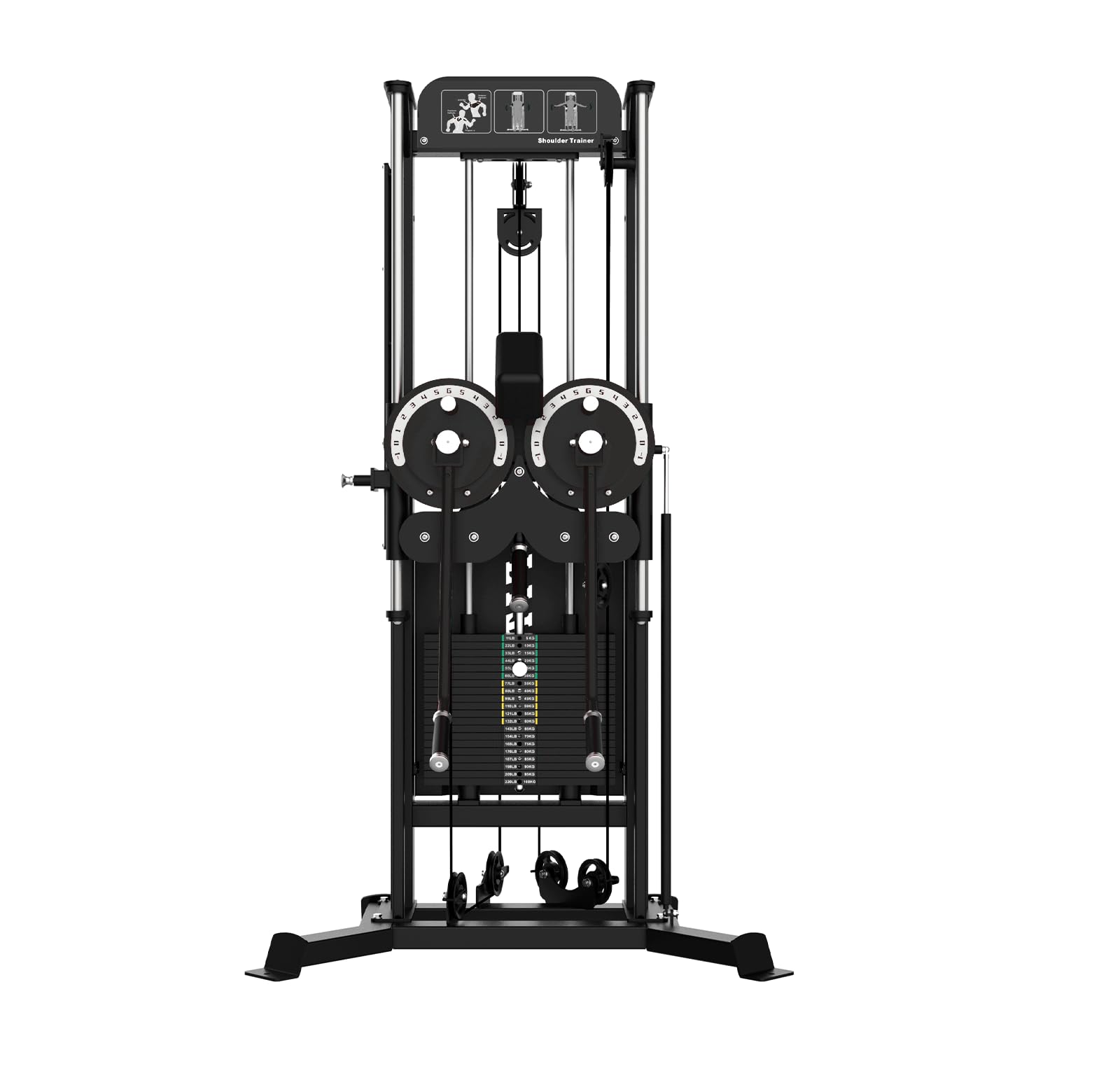 Máquina Elevaciones Laterales y Contracción Pectoral Fitness Tech Pro Series – Hombros y Pecho – 100 kg – Relación 1:1