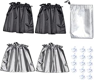 CRAFTHROU 4 Pçs Para-Sol Do Carro Para-Sol Para Janela Do Carro Cortinas De Bloqueio De Sol Janela Suncatcher Persianas Laterais Do Carro Cobertura Para-Sol Do Carro Pára-Brisas Para-Sol