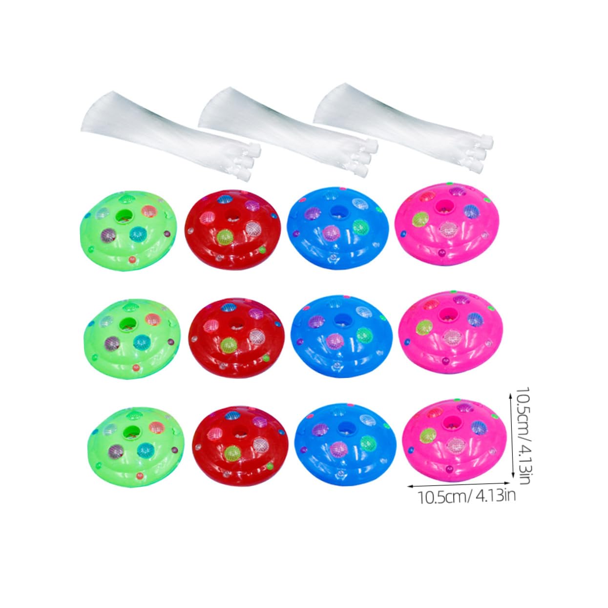 NULYLU Battery-Powered Fiber Optic Lamp 12pcs Changing Lights for Party Wedding Birthday Room Decor