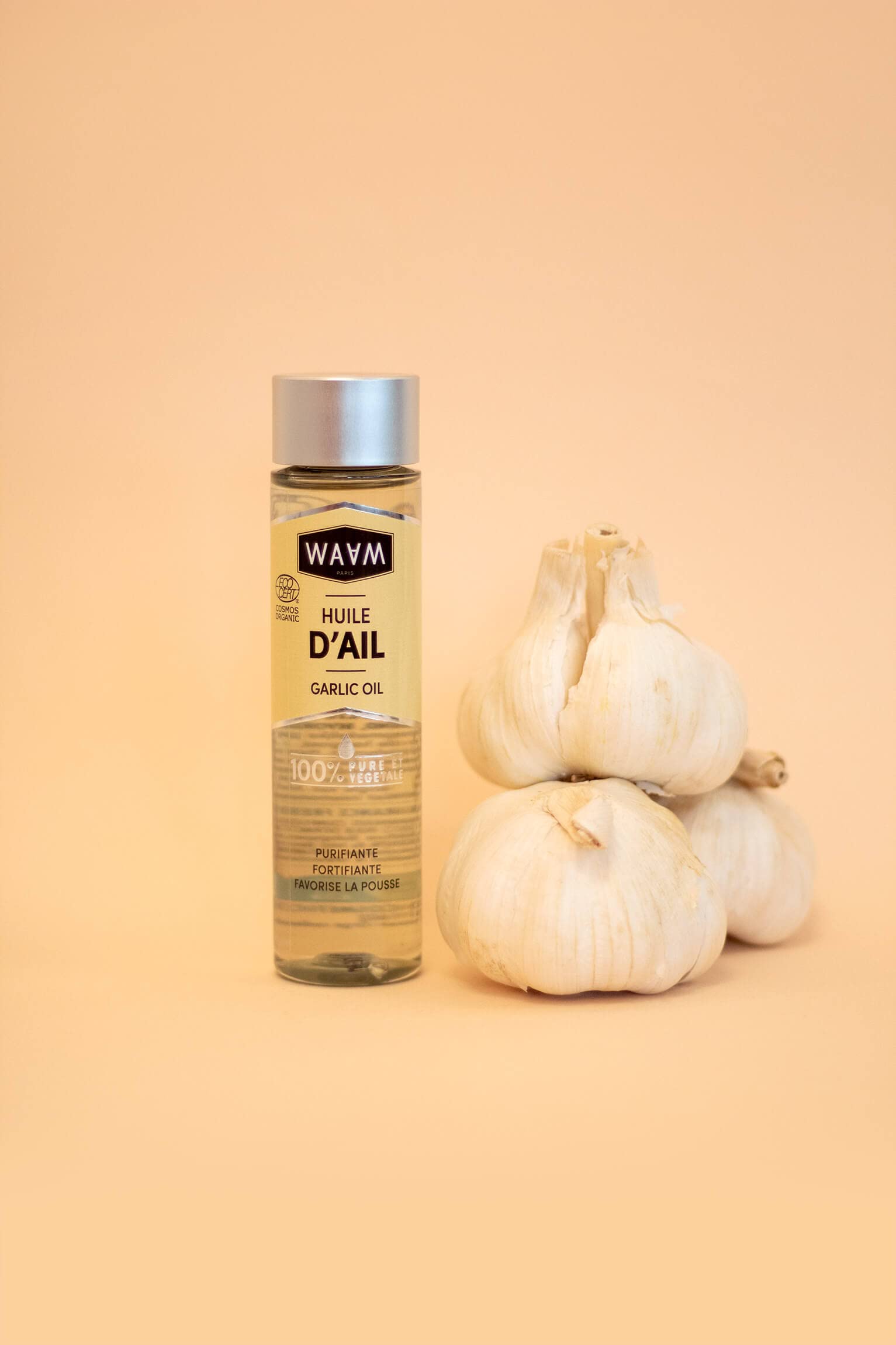 WAAM Macérât Huileux d'Ail, Huile Capillaire Fortifiante, 75ml