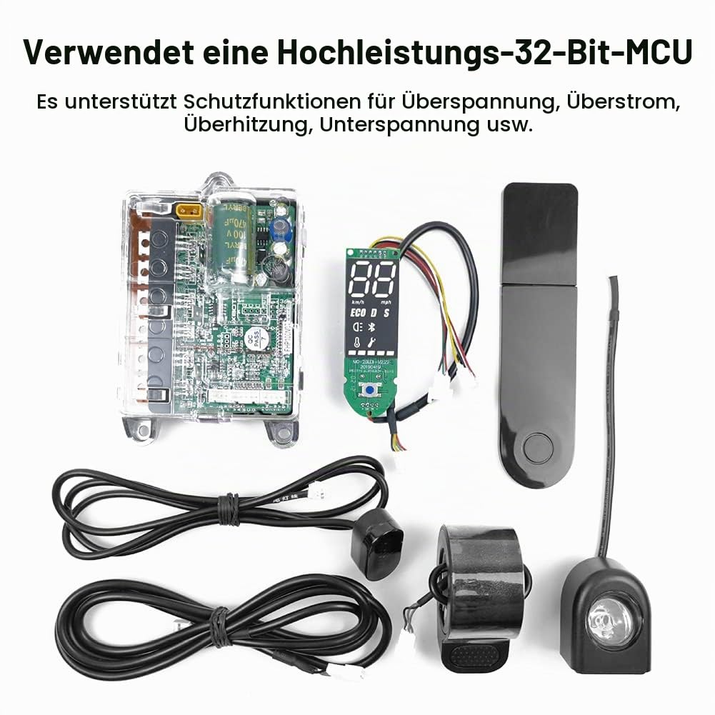 Elektroroller Motherboard Controller 36V Hauptplatine mit Digitalanzeige und Lichtfunktionen kompatibel mit M365/PRO Elektrorollern