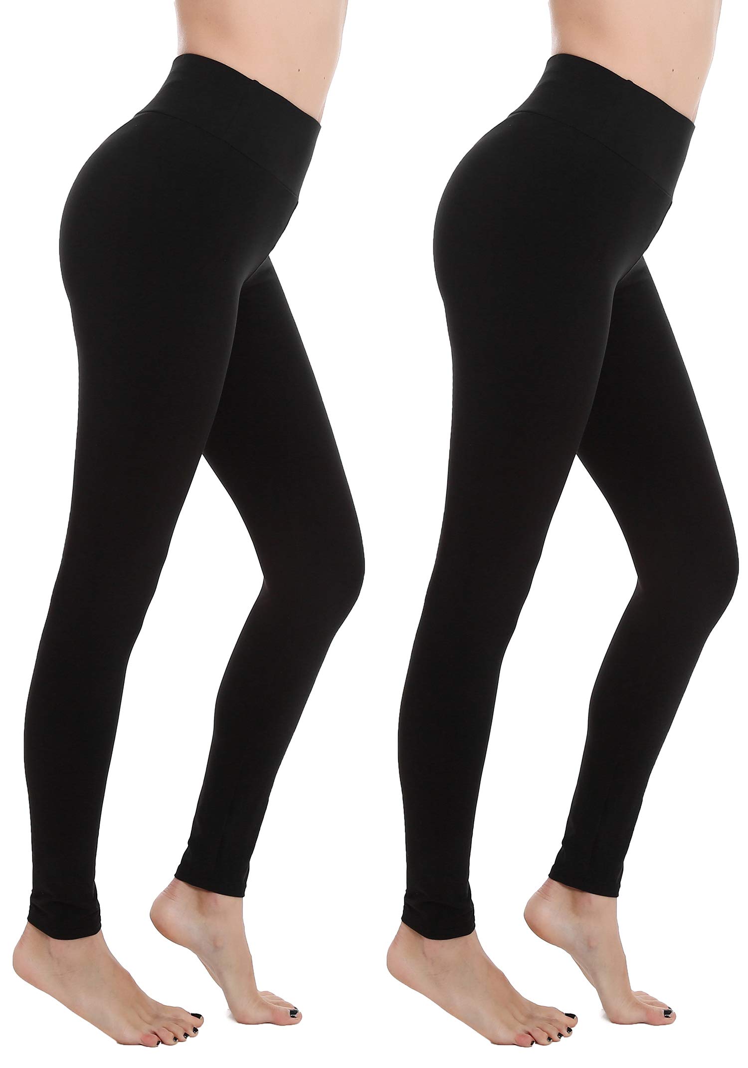 Finerease Women's Super Soft & Stretchy High Waisted Thick Casual Legging