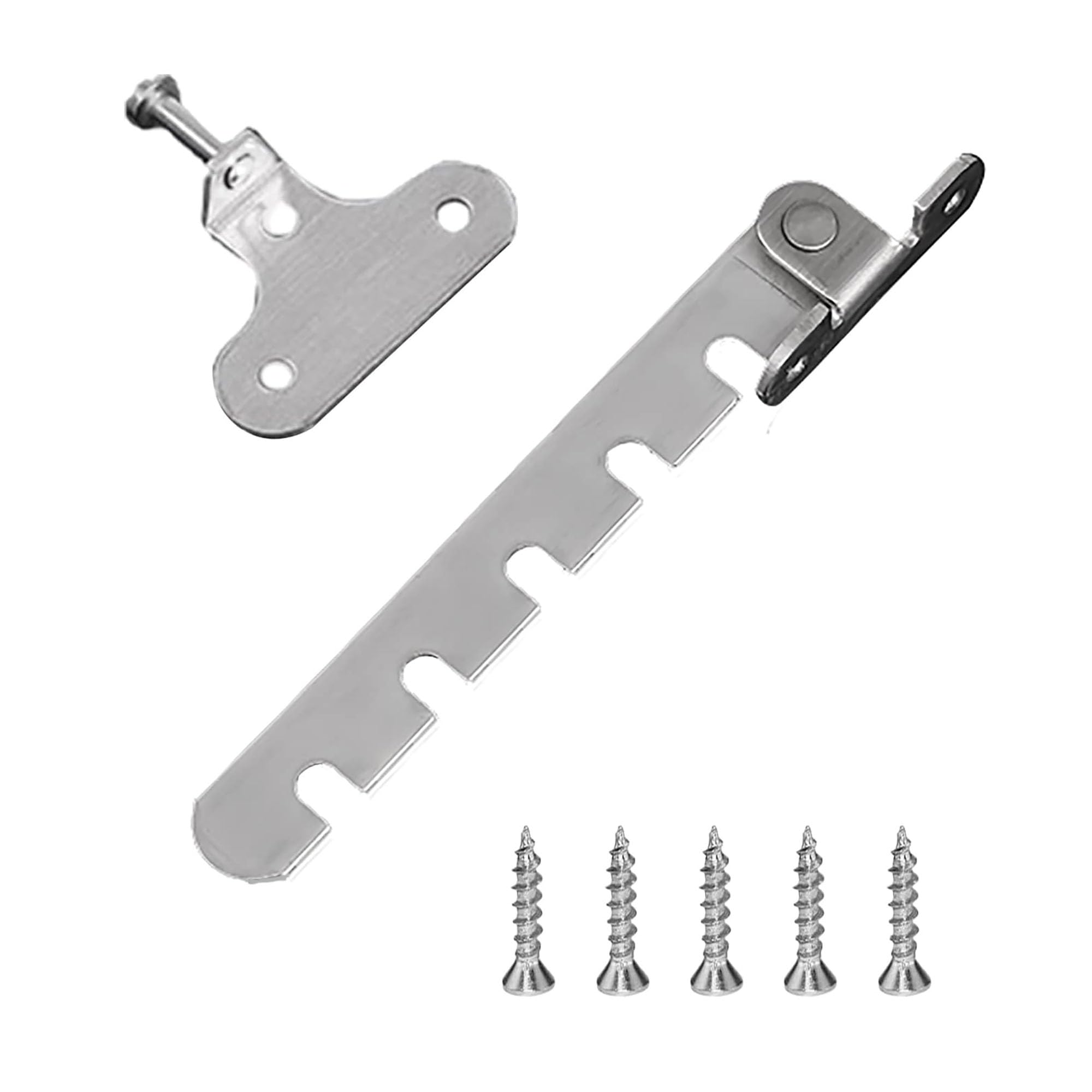 Pestillo restrictor de ventana, paquete de 4, gancho de viento para ventana, cerraduras de seguridad ajustables para ventanas, cerraduras de seguridad restringidas a prueba de niños, acero