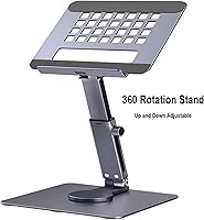 Vista 2 de Soporte de escritorio elevador de grado de rotación de ángulo múltiple altura ajustable base de soporte plegable es aplicable al disipador de calor