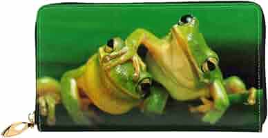 レザー 長財布 モスグリーン　カエルさんの手 レザー 長財布 モスグリーン カエルさんの手