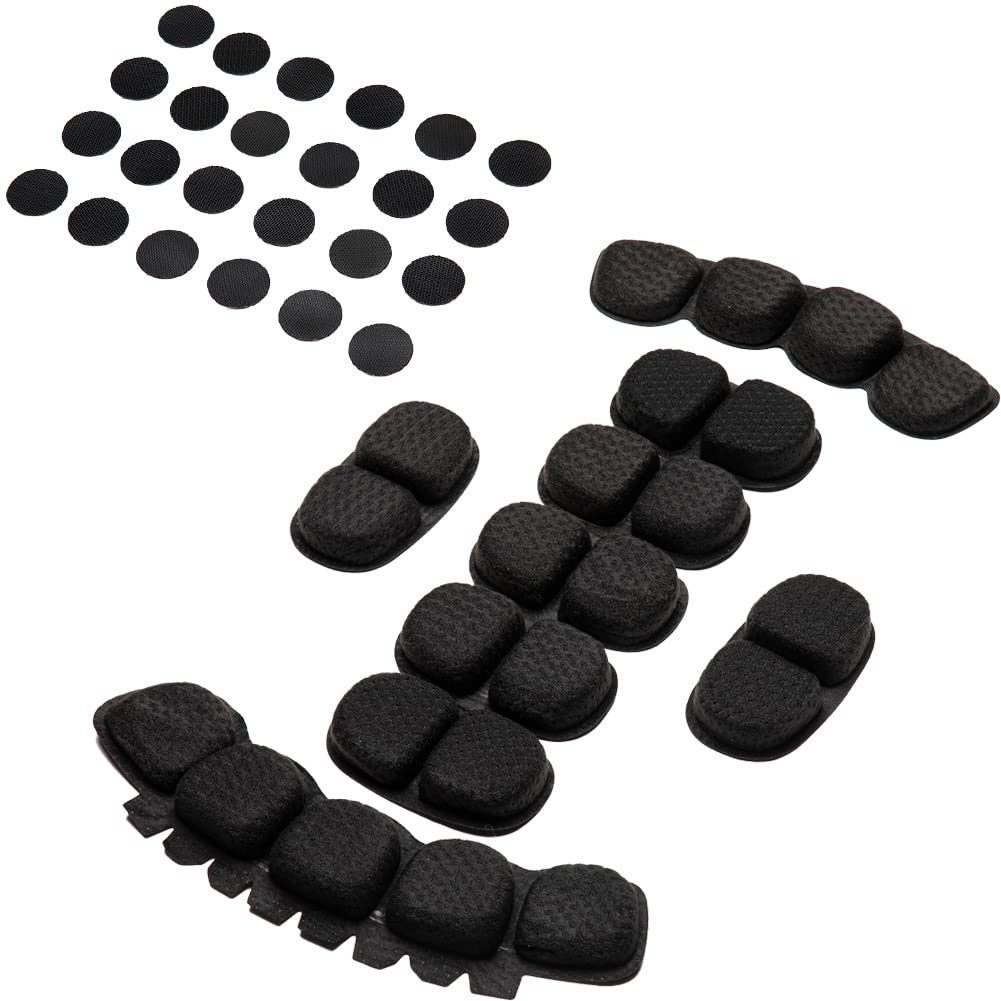 ATAIRSOFT Upgraded Airsoft Helmet Pads Helmet Replacement Memory Foam Comfort Padding Kits Protective Mats Helmet Accessories for Mich ACH Helmet