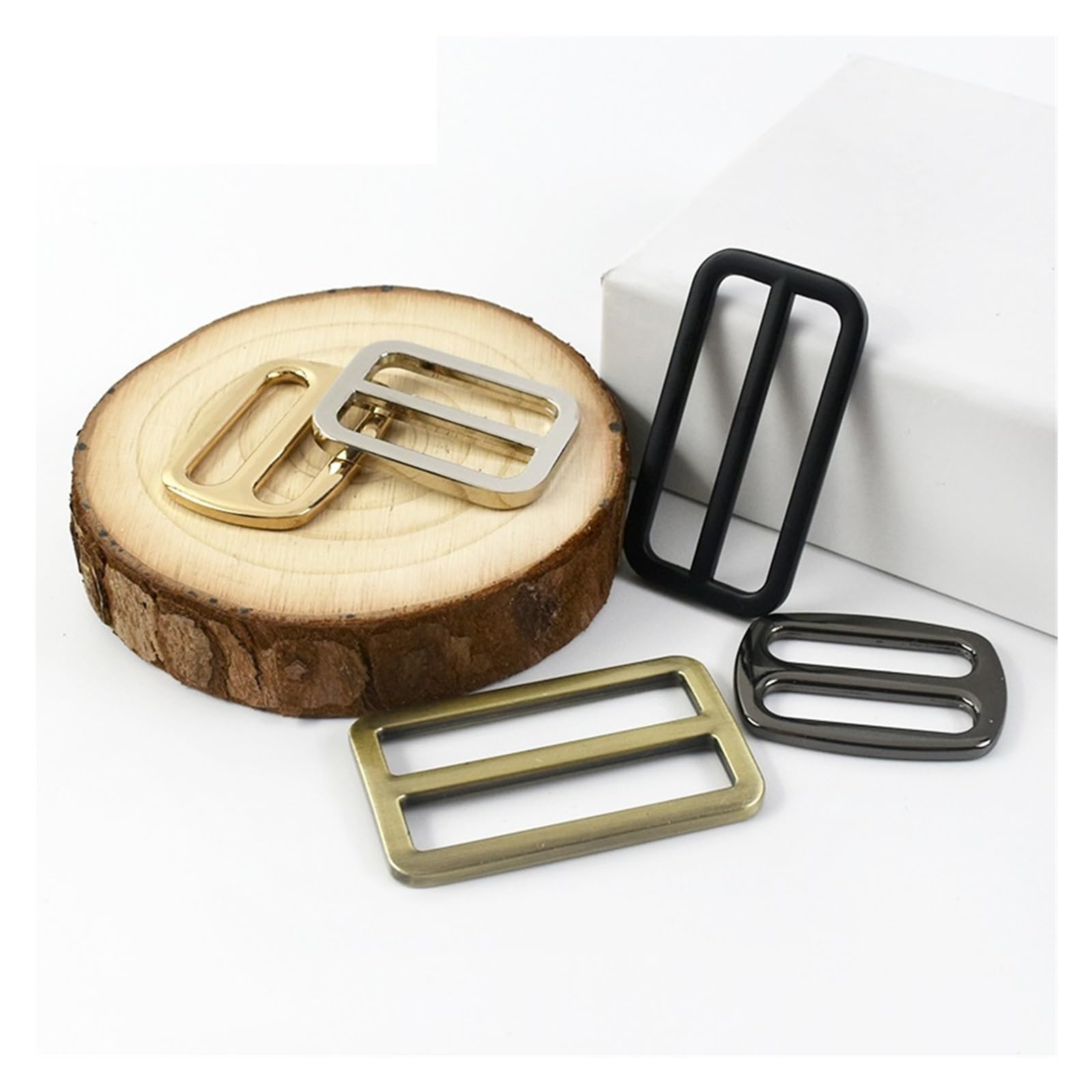 Fibbia in Metallo 10/20 pz 25-50mm fibbie in metallo for cinghia for tessitura Tri Glide cursore chiusura cintura regolatore fibbia accessori Hardware fai da te