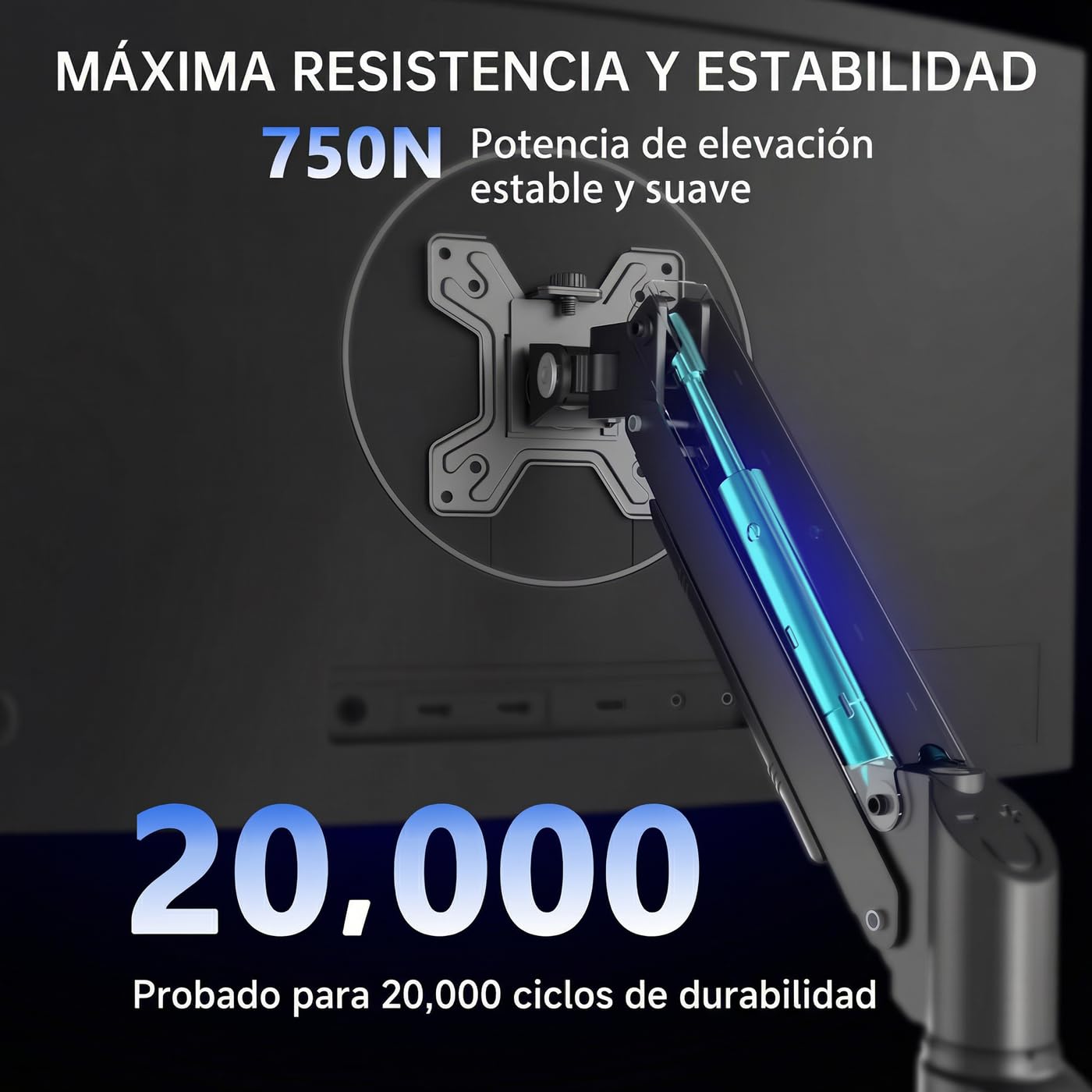 CoolBox M02 - Soporte Brazo Monitor para Pantallas hasta 32", Altura, Giro e Inclinación Ajustables, Posición Monitor Vertical, VESA 75x75/100x100, Hasta 8Kg de Peso, Negro