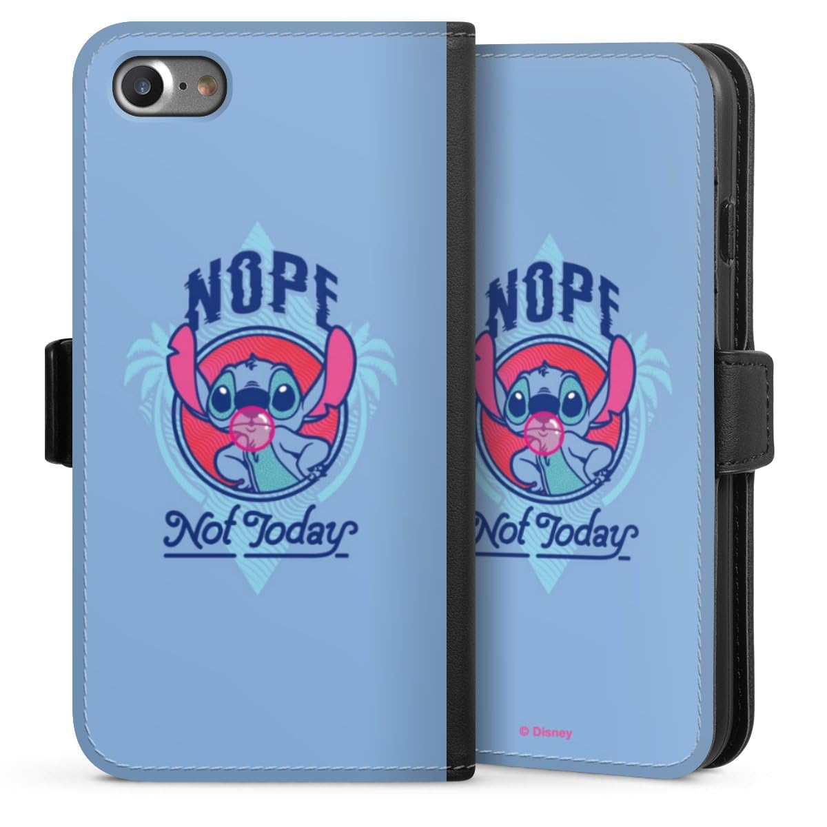 Etui Compatible avec Apple iPhone SE (2020) Etui Folio Etui magnetique Disney Dictons Lilo & Stitch