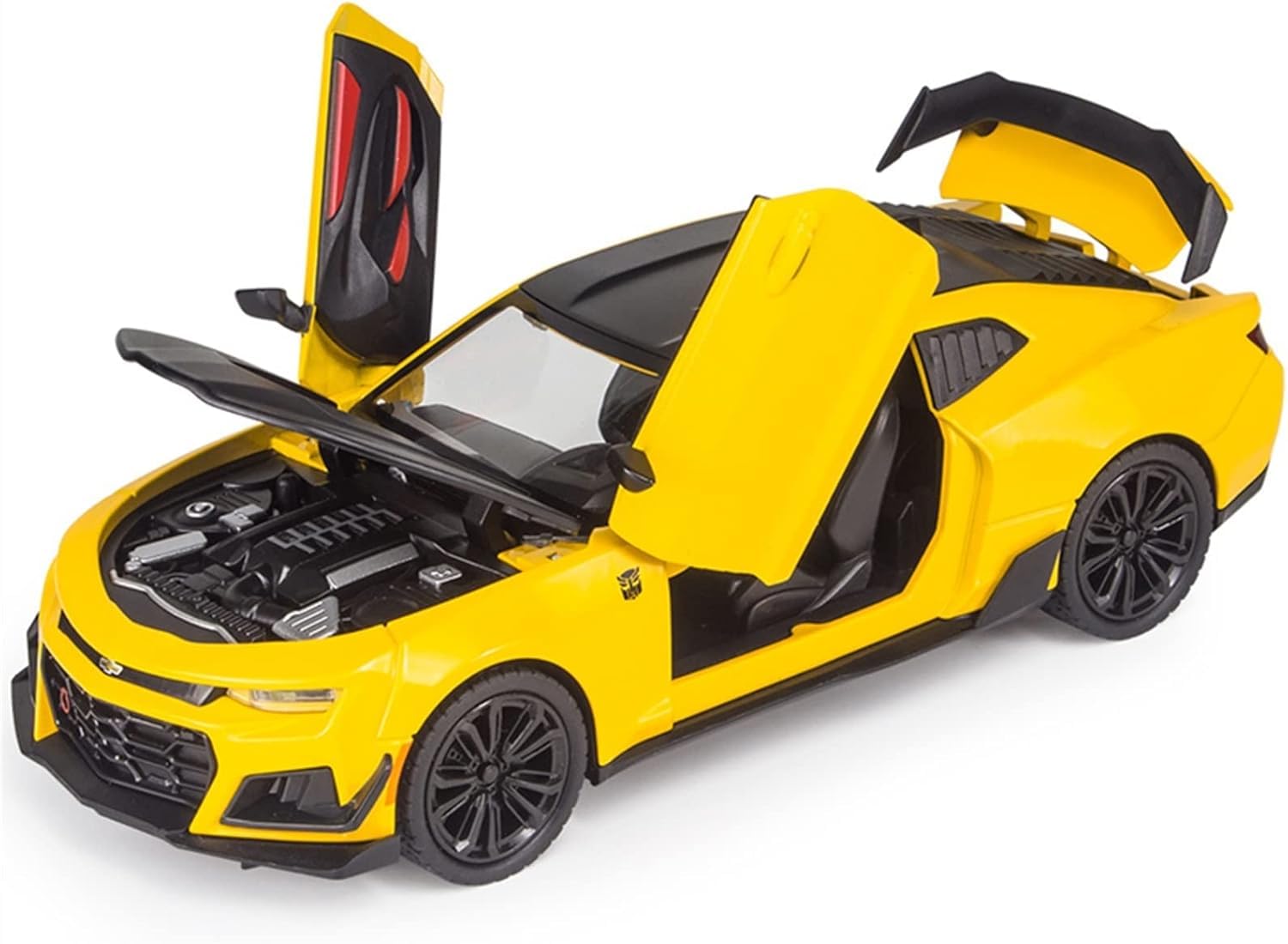 Amitasha Super Car Toy, Die Cast Metal Car Toys, Pull Back Scale Model Car, Super Car with Openable Doors with Sound for Birthdays Gift, Model Car, Realistic Sports Toy Car,for Kid, Adult,yellow