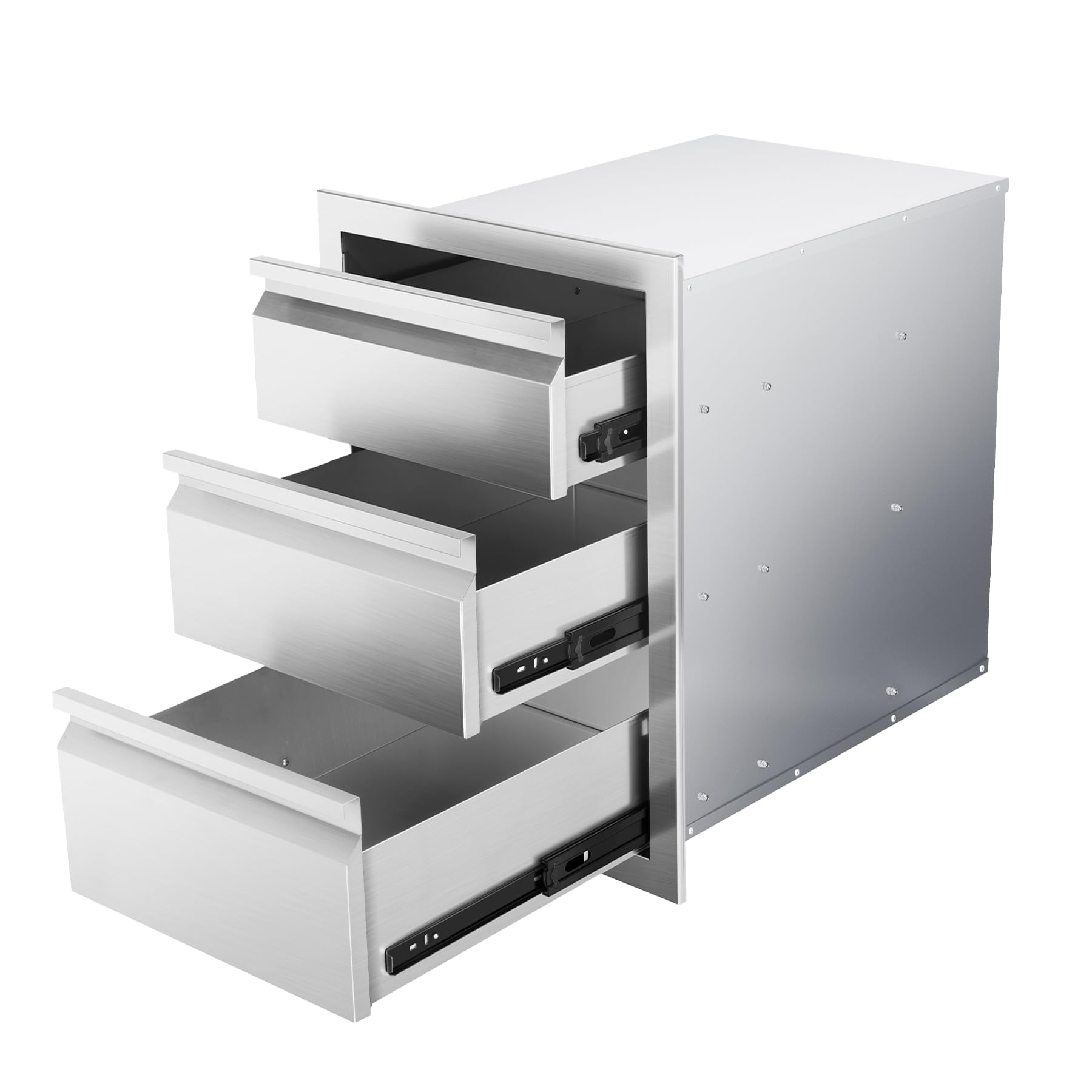Outdoor Kitchen Drawers Stainless Steel Flush Mount Outdoor Kitchen Cabinets for Outdoor Kitchens &amp; BBQ Islands 15" W x 25" H x 18.7" D