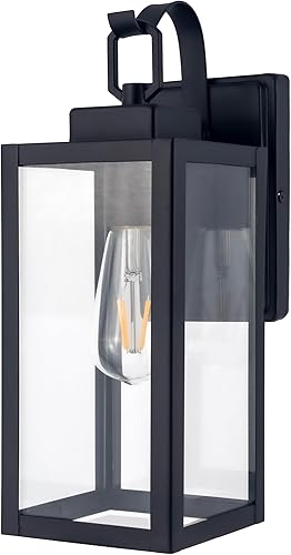 Miniatura 1 de Linterna de pared para exteriores del atardecer al amanecer, aplique de pared con sensor de fotocélula como accesorio de iluminación de porche, base