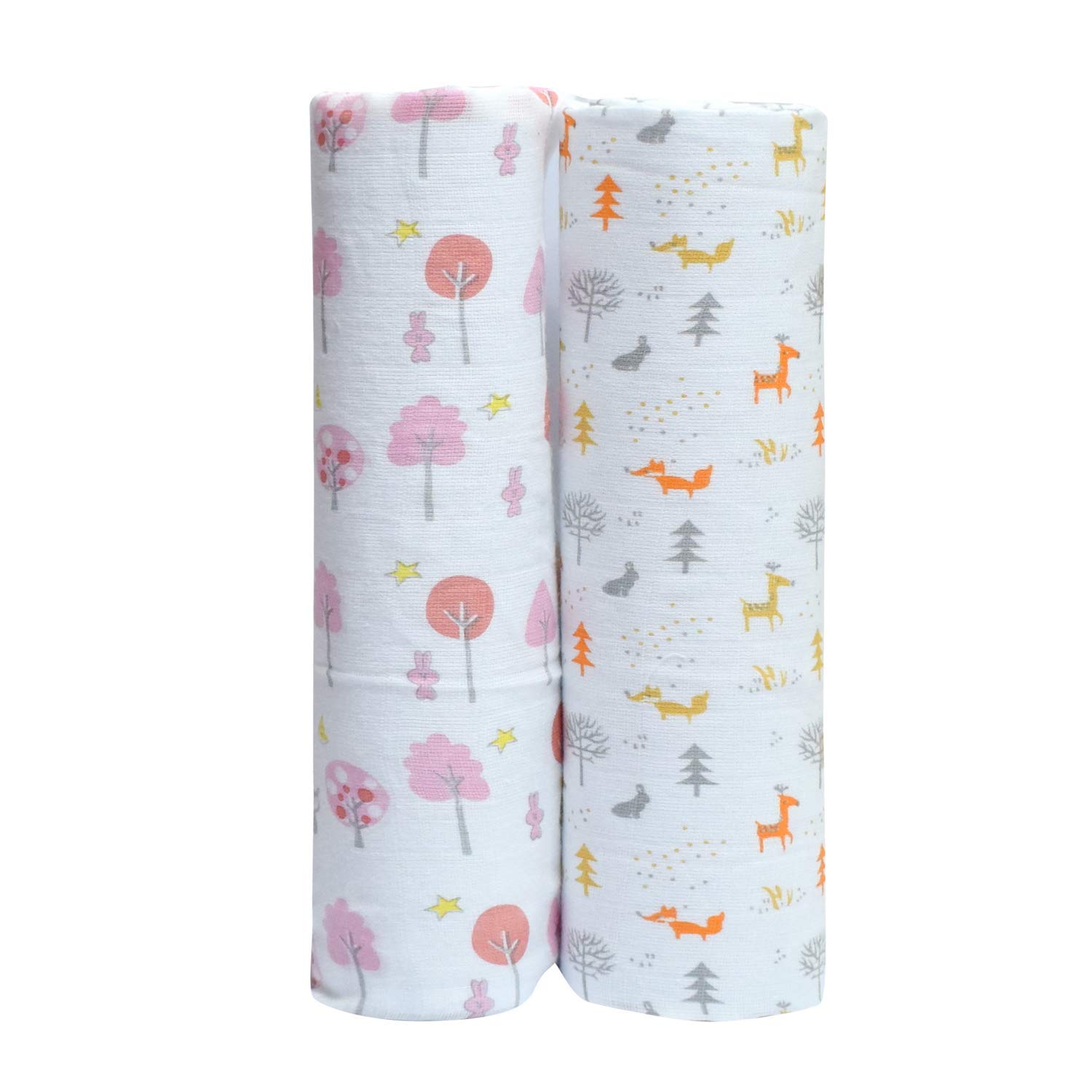 Hosiery Cotton Cloth Swaddle/Wrapper/Blanket for Newborn(120X120 cm)(Pack of 2)(0-12 Months)-image-11