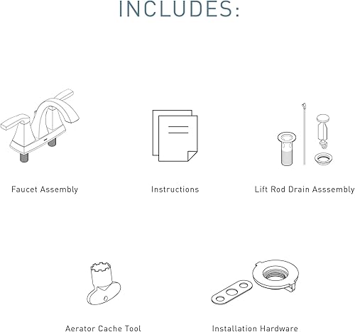 Miniatura 2 de Moen 6901NL Voss - Grifo de baño con dos manijas de arco alto, níquel pulido