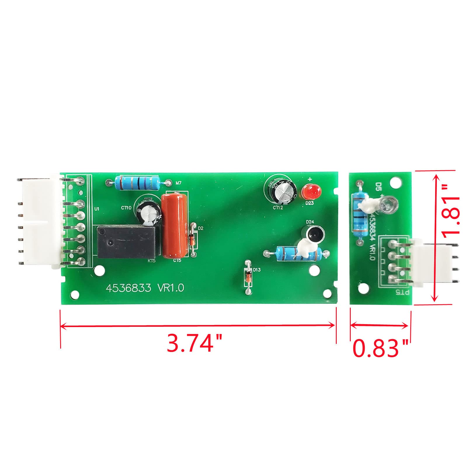 4389102 W10757851 Kit de carte de contrôle de remplacement pour machine à glaçons 2255114 2198586 W10757851 W10193666 W10193840 W10290817 AP5956767 ADCCA 9102 PS557945 AP313751