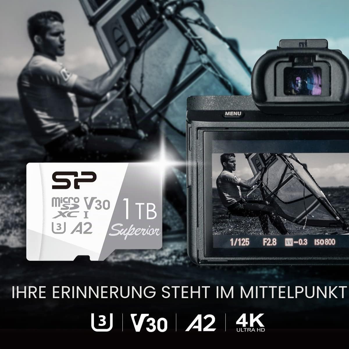 MicroSD 512GB Silikon Power (Nintendo Switch Operation Verified) 4K kompatibel, UHS-I U3 V30 A2 Standard Ultra HD kompatibel, große Kapazität, maximale Geschwindigkeit 100MB/s SP512GBSTXDA2V20SP