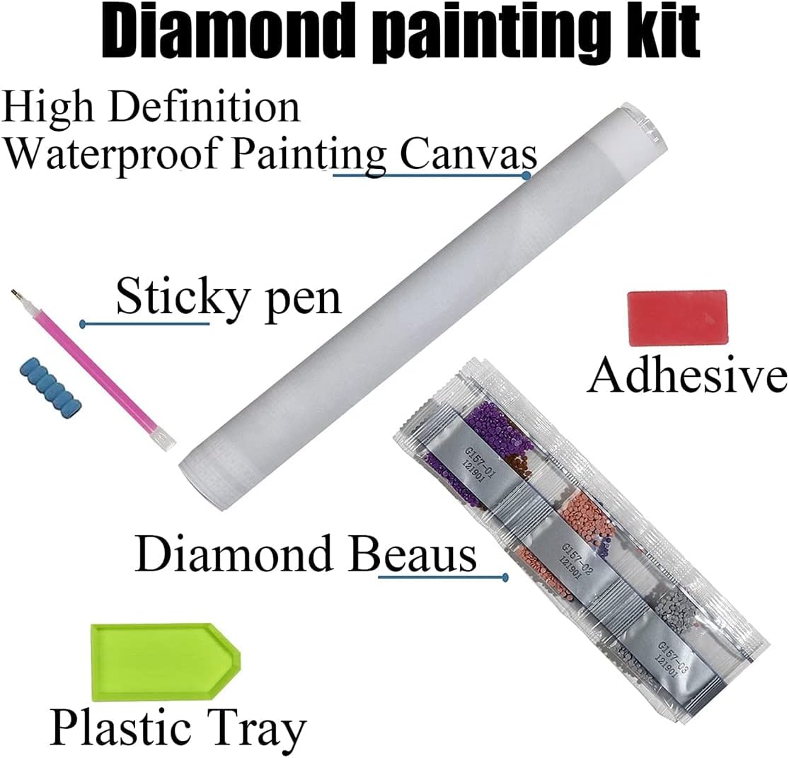 Yunmoxiao 5D Cat Diamond Painting Kits,Diamond Art for Adults Full Drill Crystal Rhinestone Black Cat with Toilet Paper Picture - Image 4