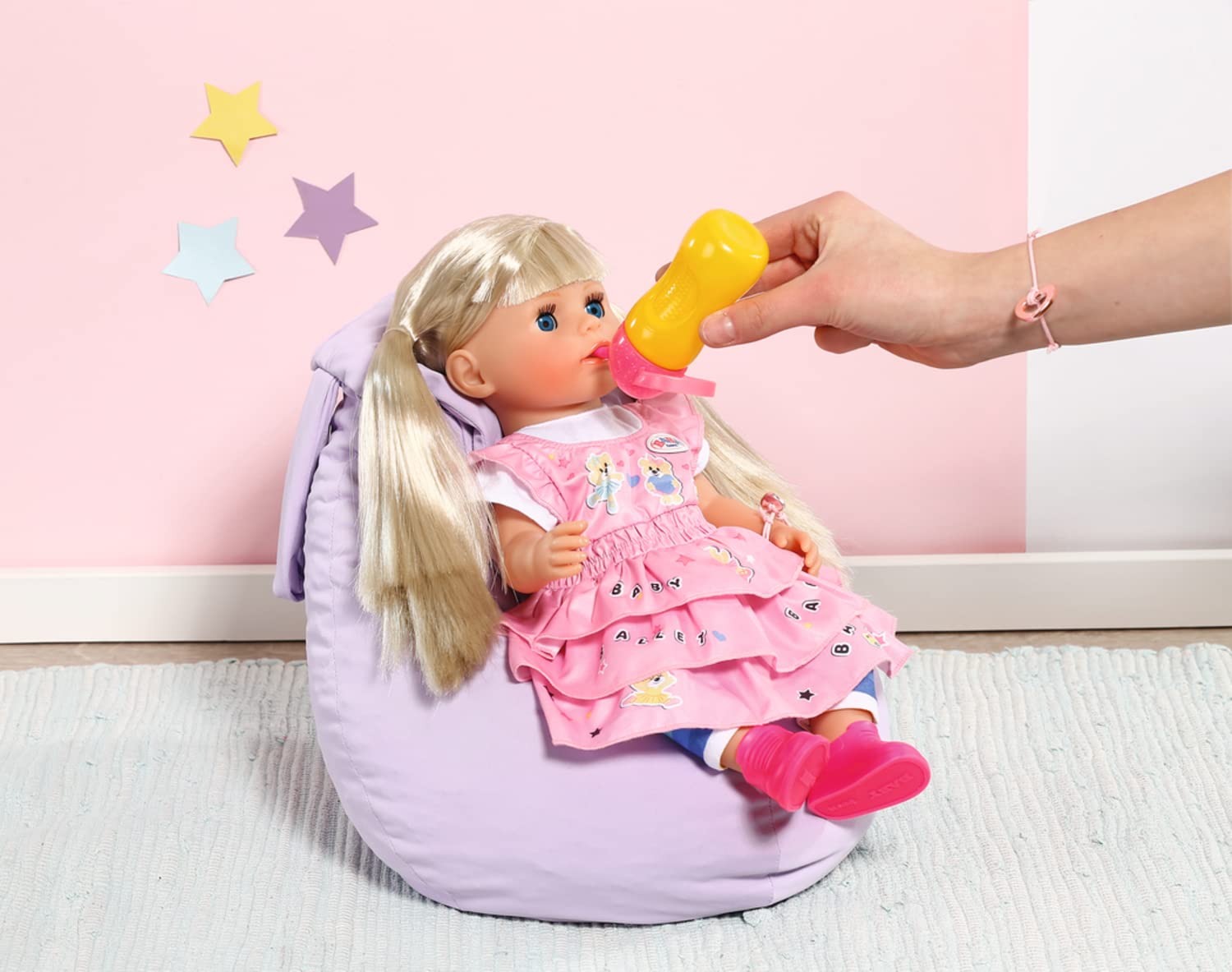 BABY Born Kindergarten Little Sister 36cm, Puppe mit Haaren und Funktionen ohne Batterie, inkl. Zubehör, für Kinder ab 3 Jahren, 36 cm große Puppe, 834916 Zapf Creation
