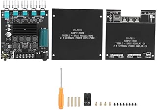 Kadimendium Amplifier Home Audio High-Power Power Amplifier Board Subwoofer 2.1 Channel Digital Module Amp Potentiometer Stereo Audio Amplifier Accessory for Audio System