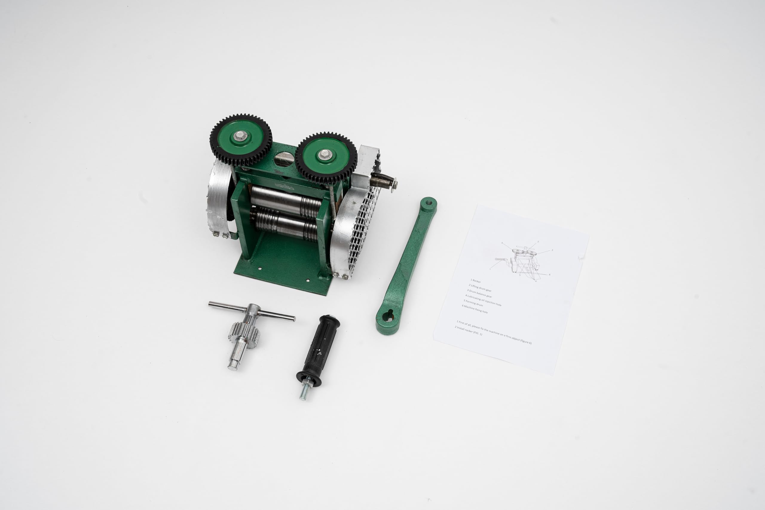 LNINNERY Manuelle Walzwerk Maschine 58 * 120mm Manuelle Walzwerk Maschine für Schmuck und Reparatur