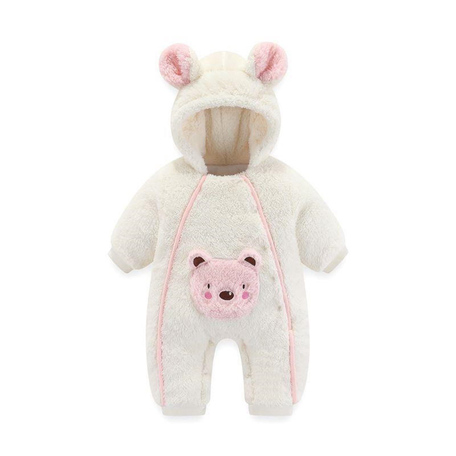 Ropa de invierno para bebé y niña, traje de nieve, mono recién nacido, abrigo con capucha, algodón