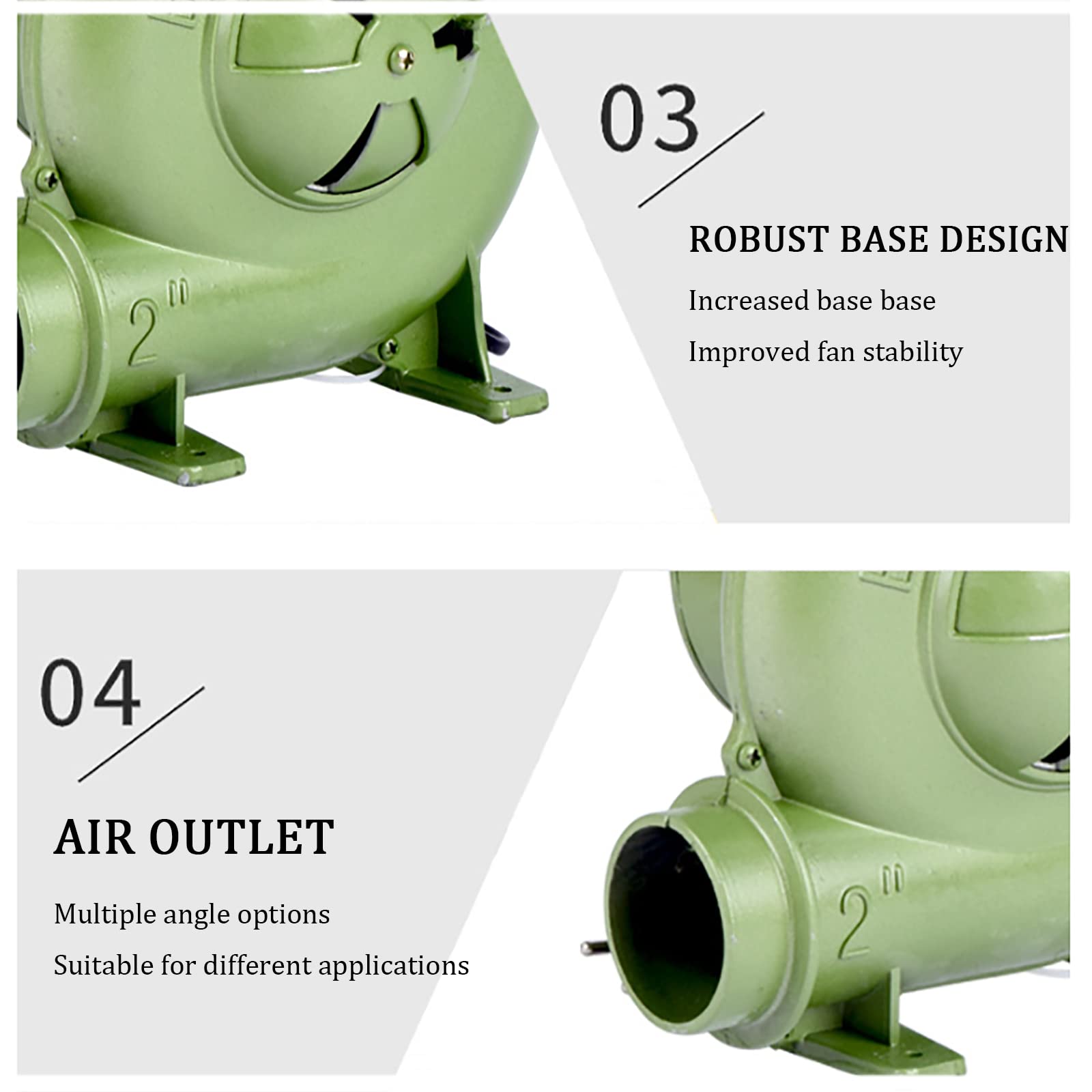 Soufflerie électrique pour Barbecue, soufflerie de Forge, 110V/220V, Pare-Vent réglable, soufflerie Commerciale économe en énergie pour Le Barbecue, Le Camping, la cheminée et la cuisinière.