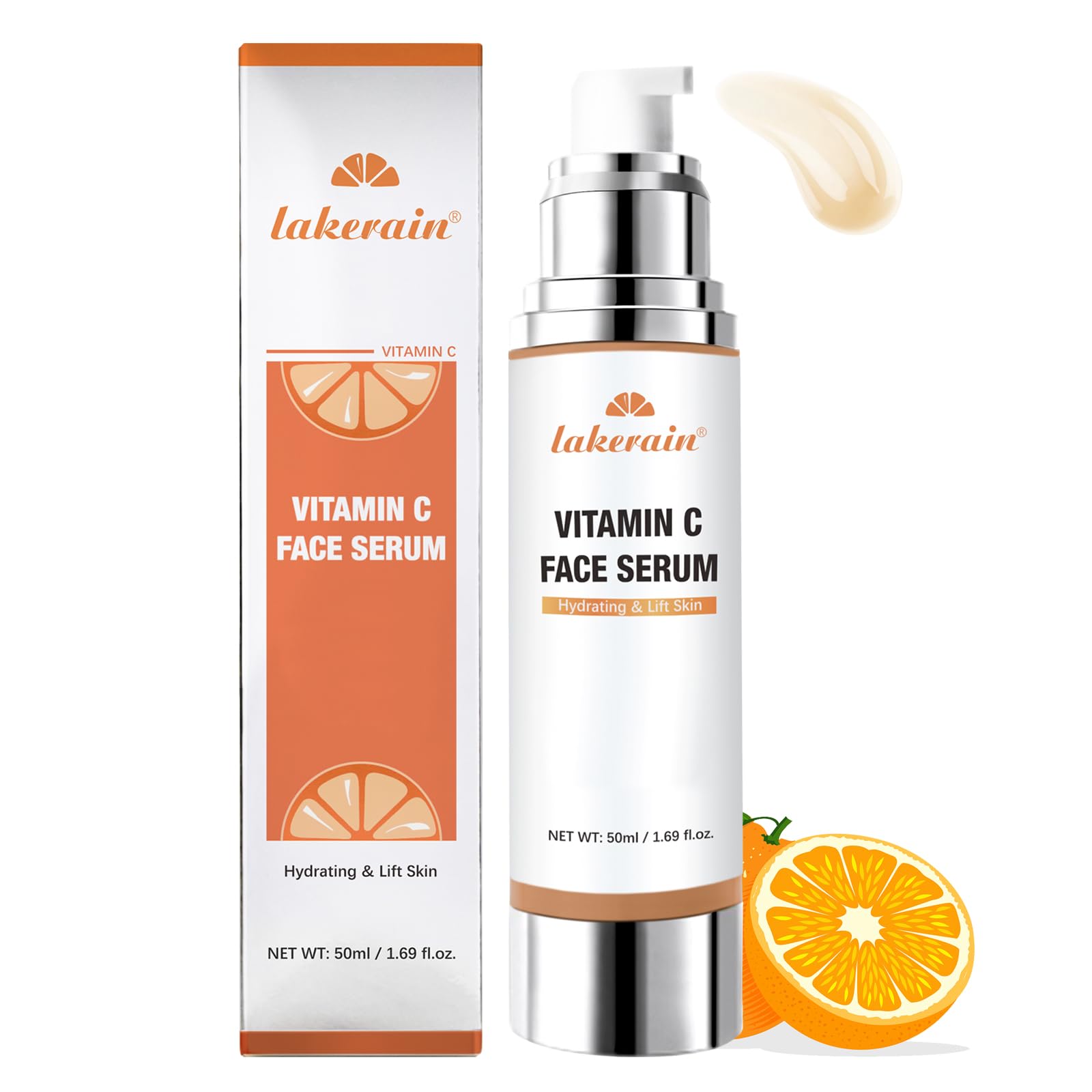 Vitamin C Serum for Face - Anti-Aging Face Serum for Women, Hydrates & Firms Skin, Reduces Wrinkles & Dark Spots, 1.76 Fl Oz for All Skin Types