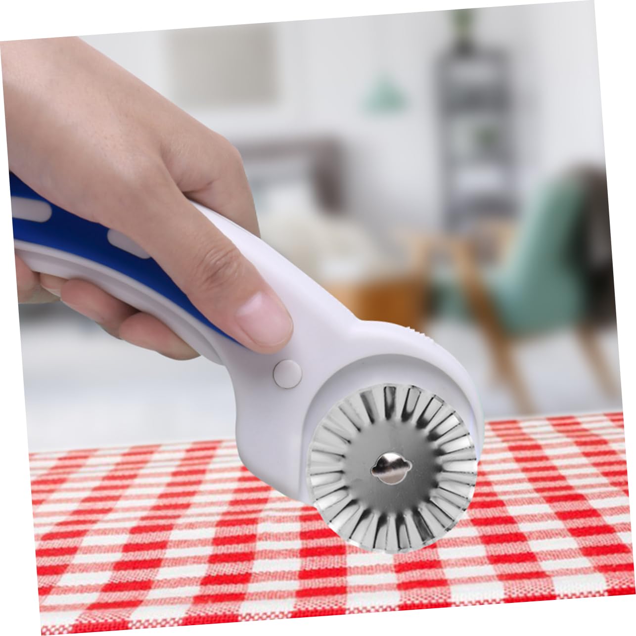 21piezas Cuchillas De Rotativas Estuche De Almacenamiento Dentada y Para Tela y Papel Manualidades