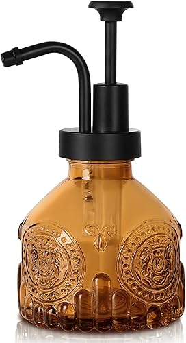 Miniatura 9 de Dispensador de jabón negro, pequeño dispensador de jabón de manos para baño, botella de jabón líquido de vidrio y loción con bomba, dispensador de