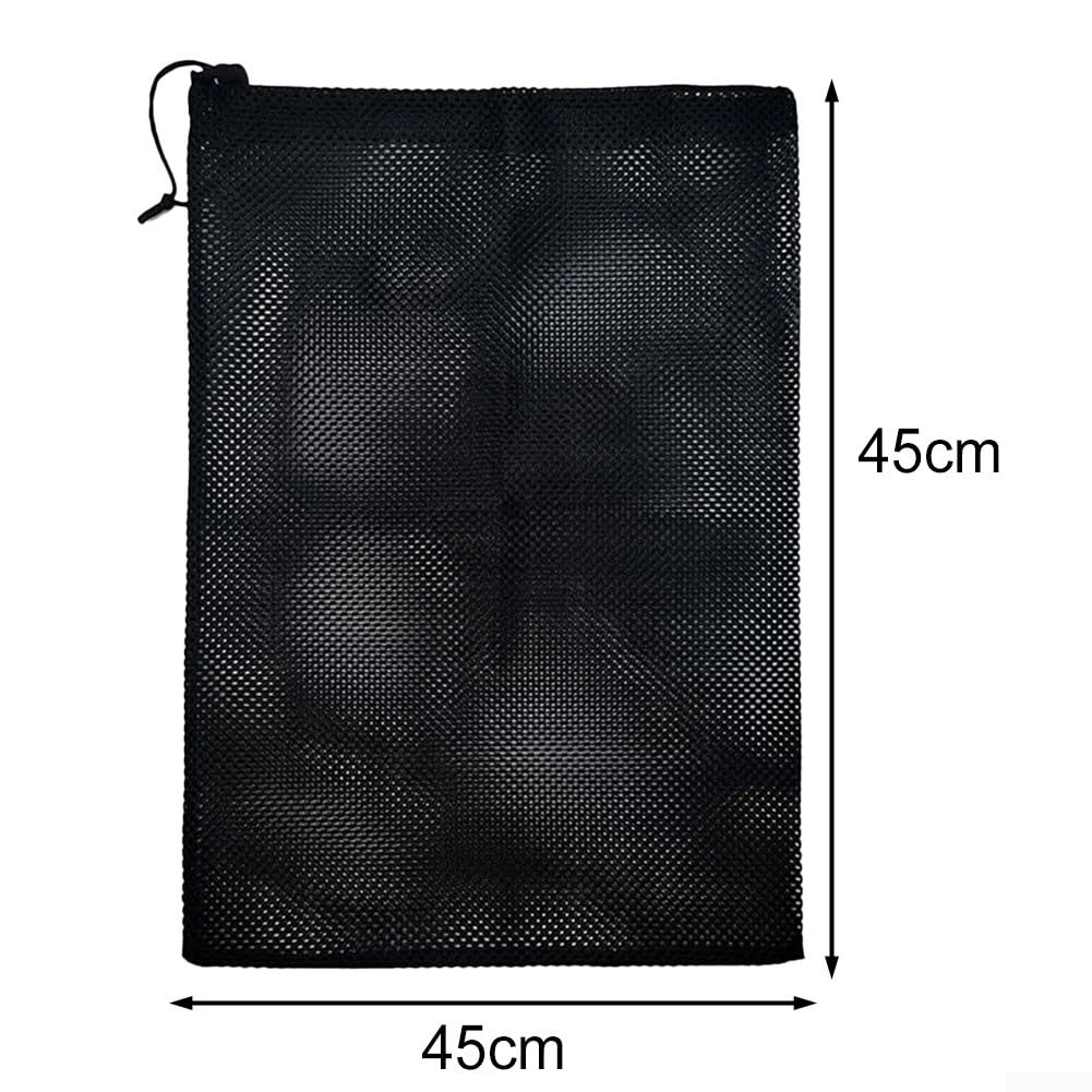 2Pcs Pump Barrier Bag, Pond Pump Filter Bag,Large Pump Mesh Bag, Black Media Bag Protection Cover For Fish Tanks, Outdoor Water Ponds Filters(45x45cm)