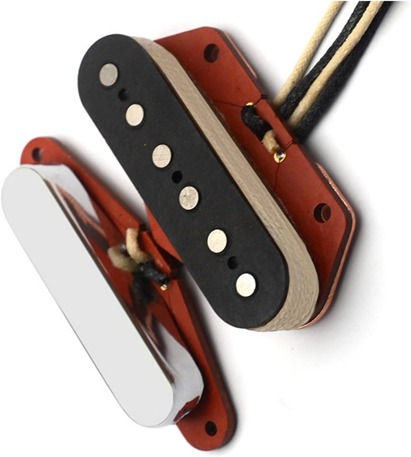 Acoustic Guitar Pickups Acoustic Guitar Pickups With Red Fiber Spools And 7.5K Copper Wire At The Neck Position(Neck Bridge)