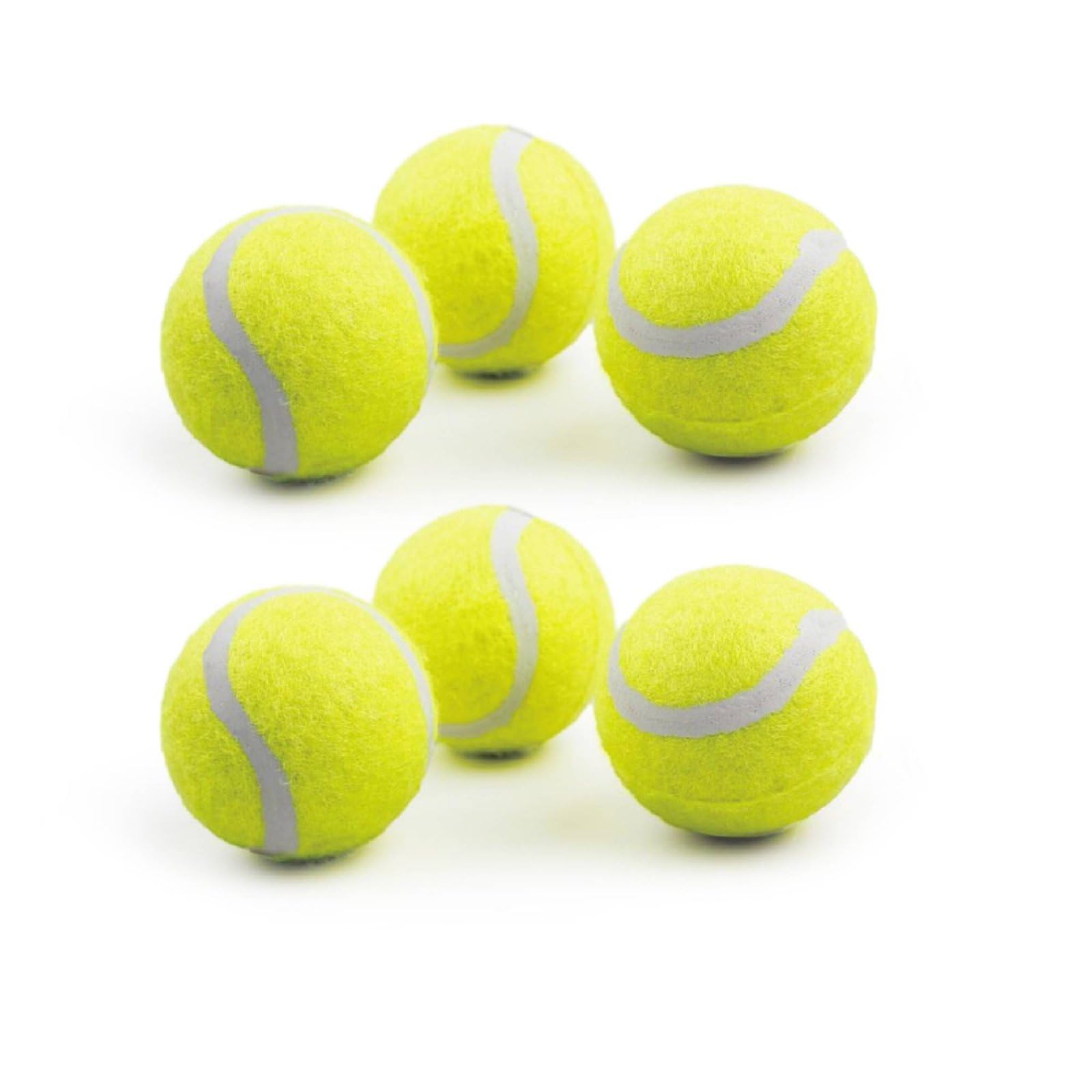 Lanceur de Balle Réglable Jouet de Rapport pour Chien Balle de Tennis Surface Feutrée Texture Antidérapante Rebond Régulier Caoutchouc Dense Convient, Diamètre 6,5 Cm