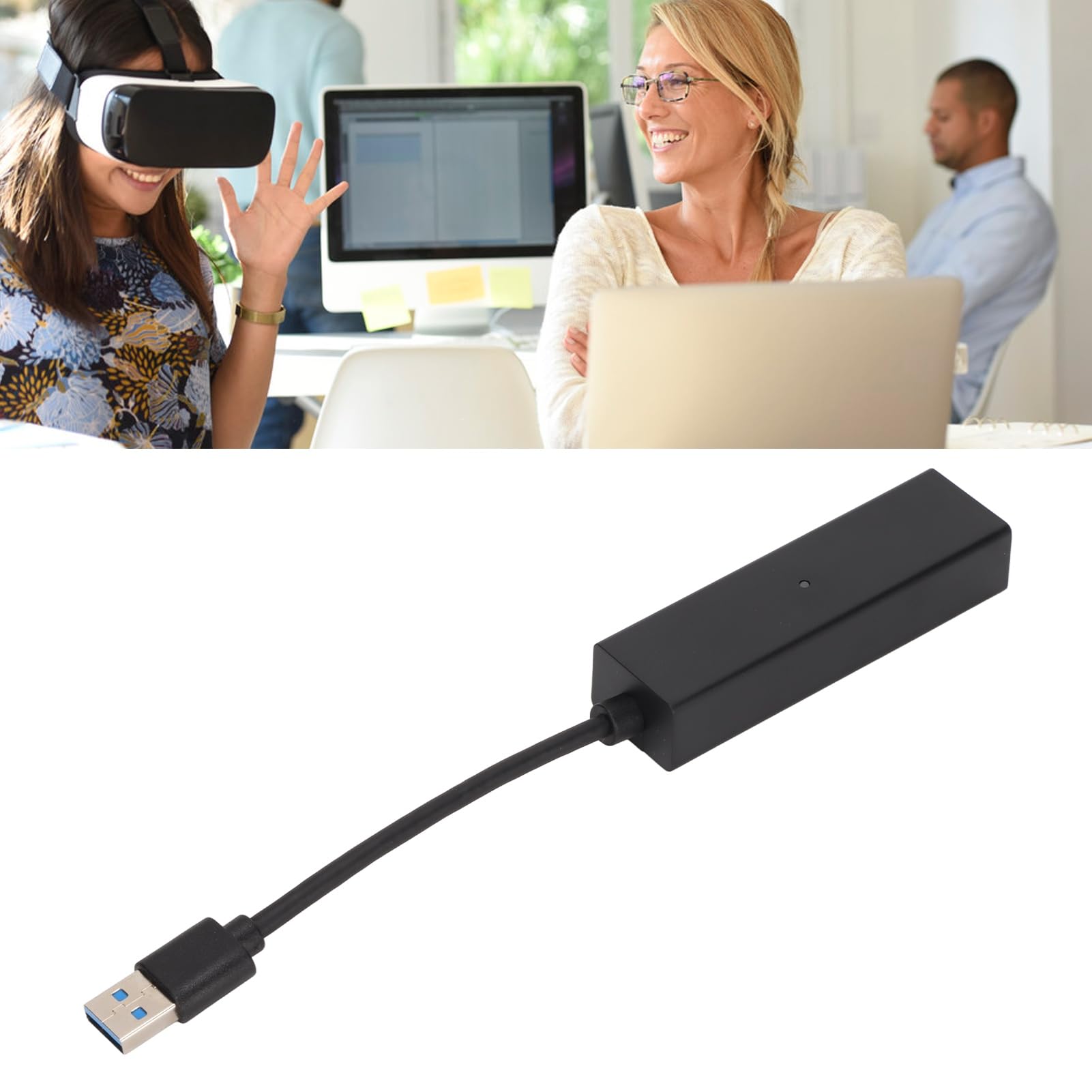 Yunseity Adaptador de Cámara PSVR para Consola de Juegos PS5, Cable Convertidor PS VR para Cámara Host PS4, Play PS VR en PS5