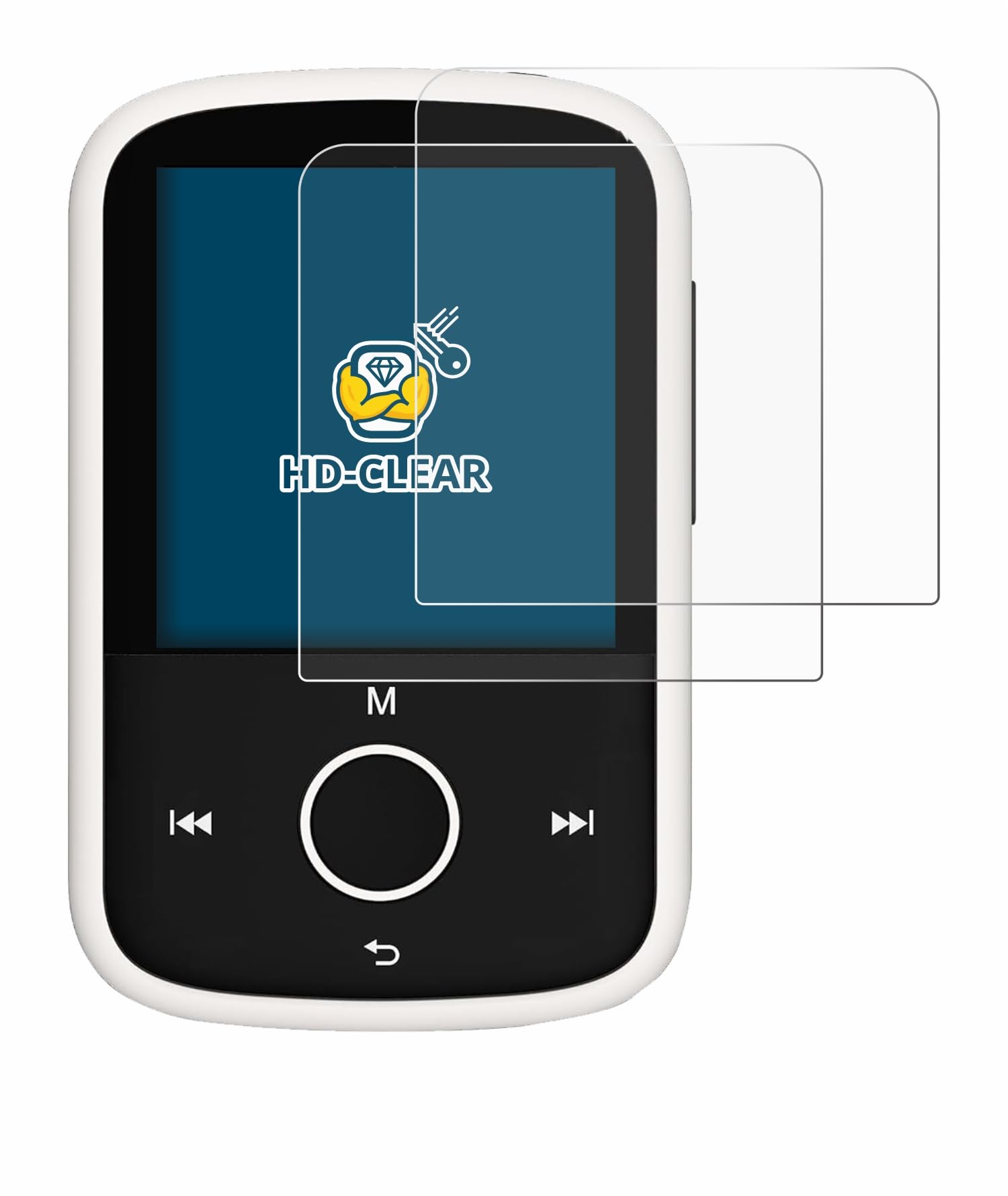 brotect 2-Pack Screen Protector for Majority MP3 16GB - HD-Clear Protection Film