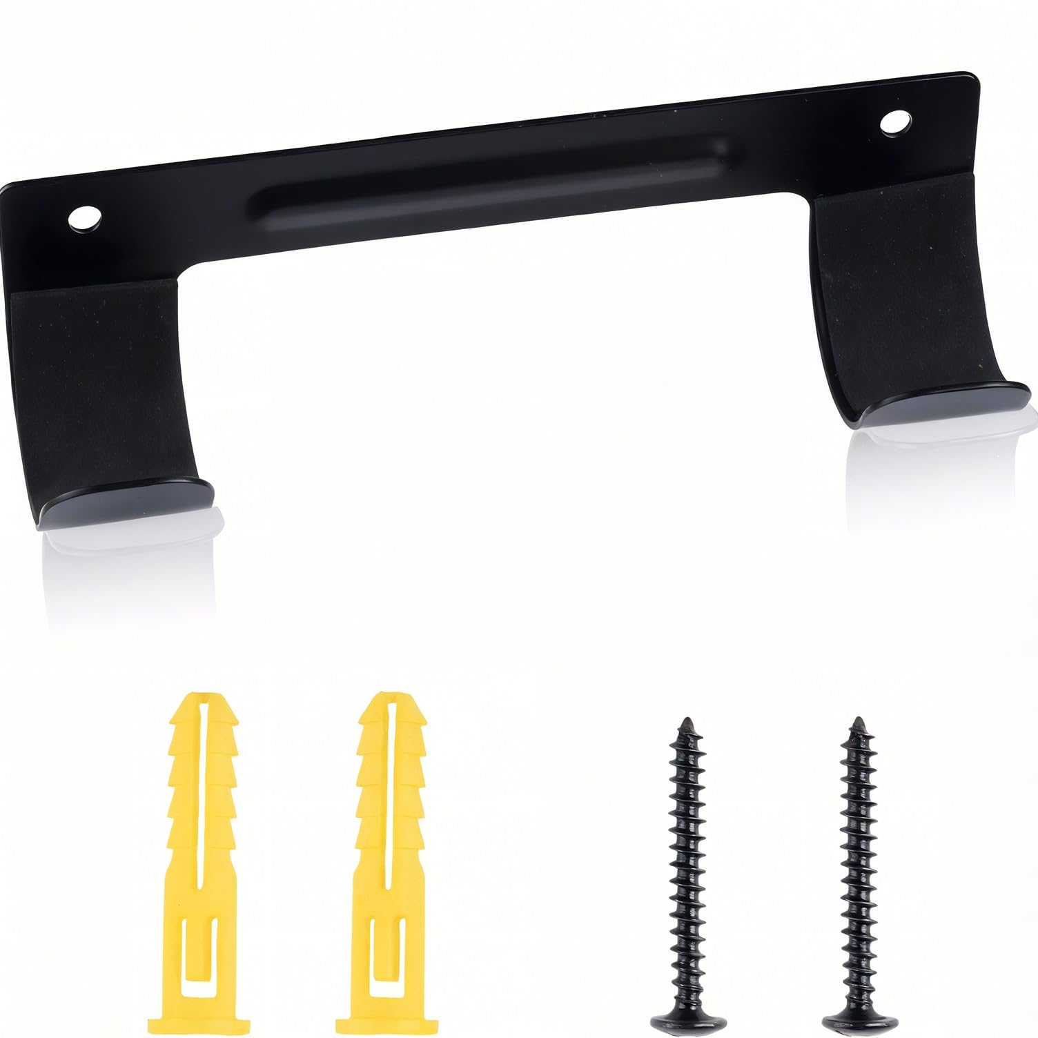 Lotsdonxia Black Ironing Board Hanger, Wall Mounted Iron Holder For Y/T-Leg Boards – Space-Saving Metal Storage Bracket With Screws For Laundry Room