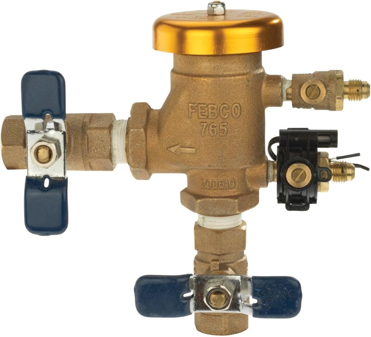 Febco T765CBV zawór zwrotny zapobiegający przepływowi zwrotnemu z wyłącznikiem ćwierćobrotowym z funkcją Smart Enabled Ready, 30 cm