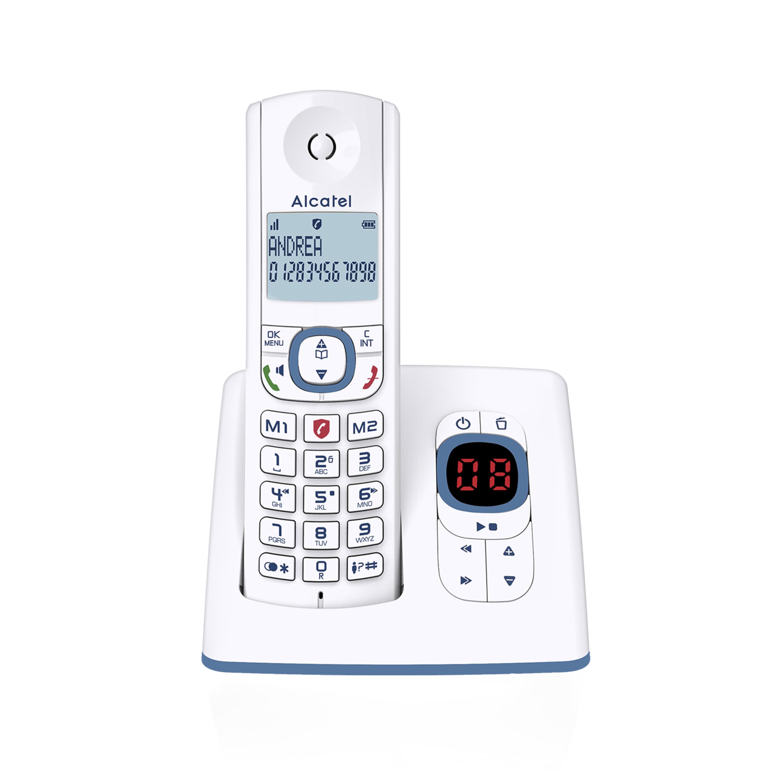 Telefono Fisso A Cavo AT&amp;T CL2909 Bianco - Vivavoce, ID Chiamante E Chiamata In Attesa - Nuovo